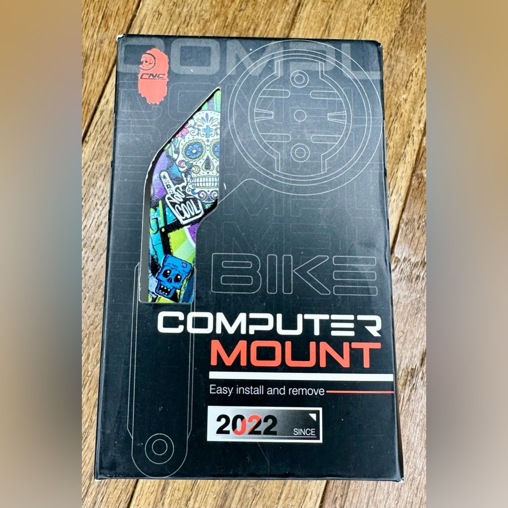 Garmin Black and Multicolor Bike Computer Mount